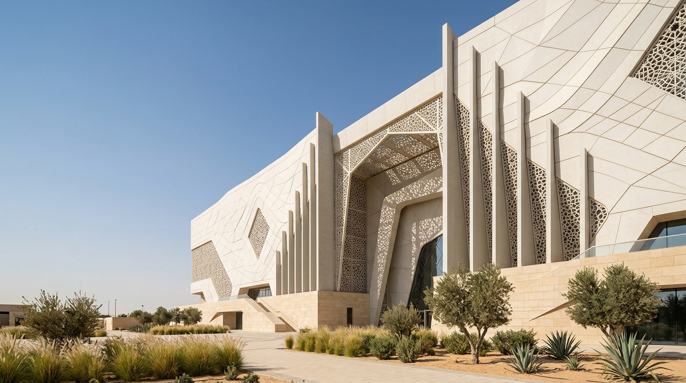 ROWAD Contemporary Landmark Architecture with GRC Facade and UHPC Fins